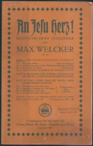 AN JESU HERZ! – Max Welcker