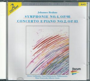 J. BRAHMS – SYMPHONIE NO.4, OP.98/CONCERTO F. PIANO NO.2, OP.83 (CD)