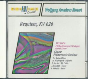 W. A. MOZART – REQUIEM, KV 626 (CD)