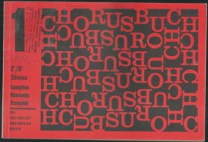 CHORUS BUCH – Bearbeitung Alfons Wonnebergveb