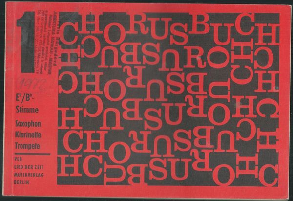 CHORUS BUCH – Bearbeitung Alfons Wonnebergveb