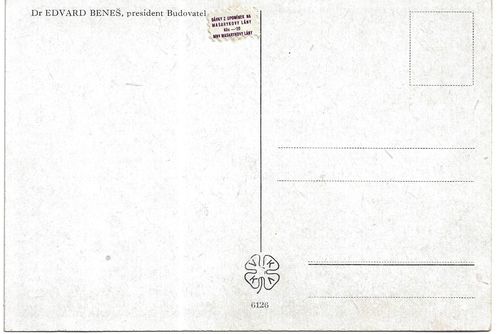 DR EDVARD BENEŠ (PRESIDENT BUDOVATEL) – detail 1