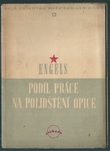 ENGELS - PODÍL PRÁCE NA POLIDŠTĚNÍ OPICE – detail 1