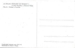 JAN MINAŘÍK – POHLED Z PANCÍŘE pohlednice