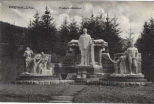 JESENÍK (FREIWALDAU – PRIESSNITZ – DENKMAL) pohlednice