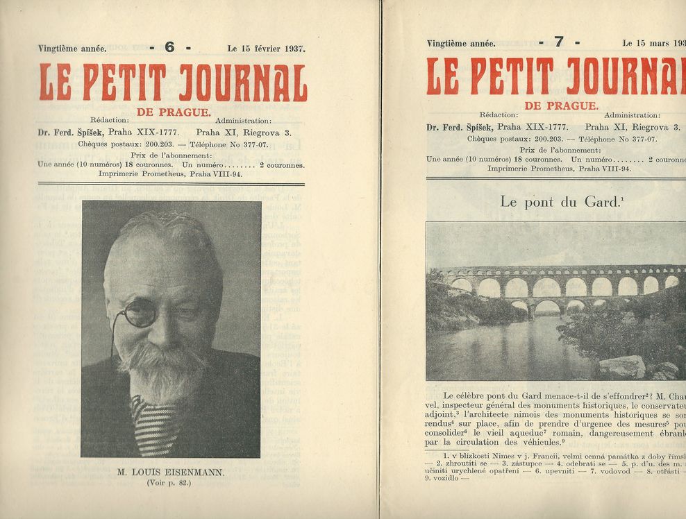 LE PETIT JOURNAL DE PRAGUE 1936 – detail 3