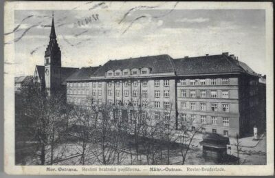 MOR. OSTRAVA – REVÍRNÍ BRATRSKÁ POJIŠŤOVNA pohlednice