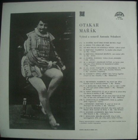 OTAKAR MAŘÁK - PORTRÉT PĚVCE – detail 1