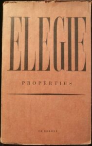 PROPERTIUS – ELEGIE – Překlad Rudolf Mertlík