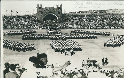 SLET SOKOLSTVA V BĚLEHRADĚ V ČERVNU 1930 pohlednice