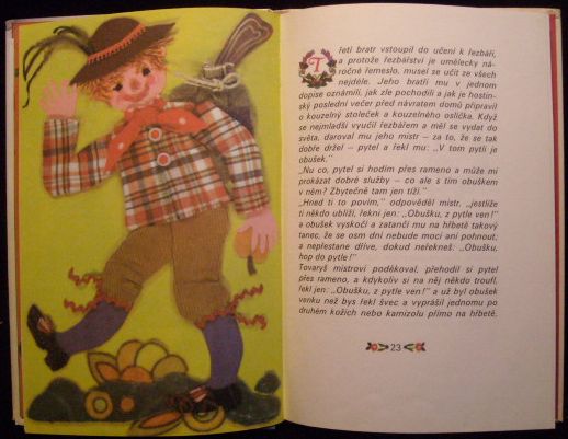 STOLEČKU, PROSTŘI SE, OSLÍČKU, OTŘEP SE A OBUŠKU, Z PYTLE VEN – detail 2