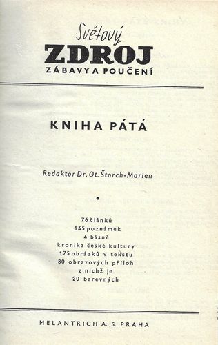 SVĚTOVÝ ZDROJ ZÁBAVY A POUČENÍ - KNIHA PÁTÁ – detail 1