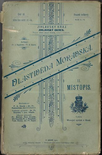 VLASTIVĚDA MORAVSKÁ – JIHLAVSKÝ KRAJ – JIHLAVSKÝ OKRES – DÍL II.