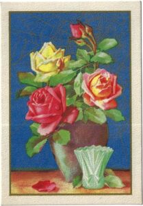 ZÁTIŠÍ S RŮŽEMI pohlednice