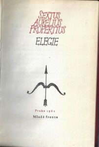ELEGIE – Sextus Aurelius Propertius