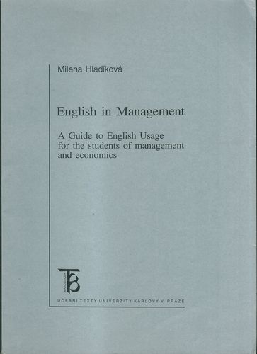 ENGLISH IN MANAGEMENT – Milena Hladíková
