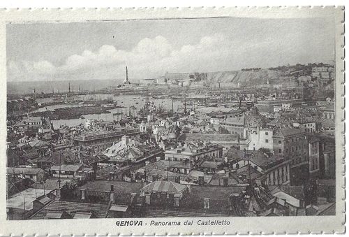 GENOVA – PANORAMA DAL CASTELLETTO pohlednice