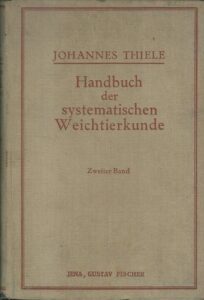 HANDBUCH DER SYSTEMATISCHEN WEICHTIERKUNDE