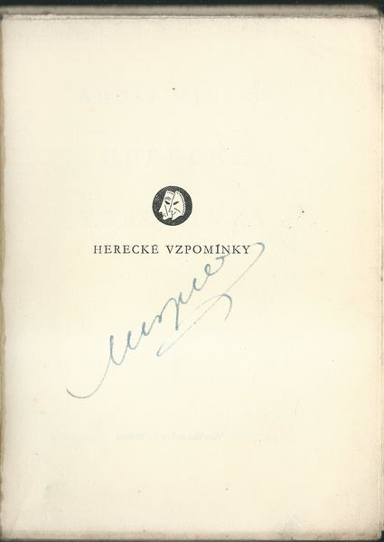 HERECKÉ VZPOMÍNKY – detail 2