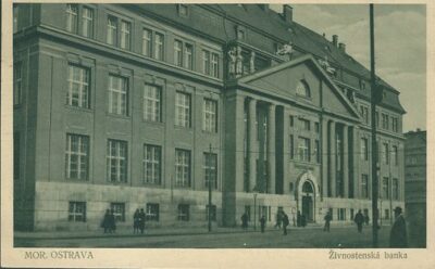 MOR. OSTRAVA – ŽIVNOSTENSKÁ BANKA pohlednice