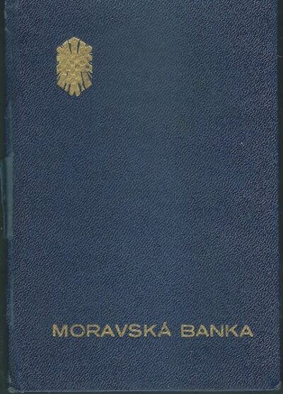 MORAVSKÁ BANKA – VKLADNÍ KNÍŽKA