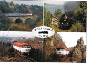 POSÁZAVSKÝ PACIFIK: ŽELEZNIČNÍ TRAŤ PRAHA – ČERČANY pohlednice