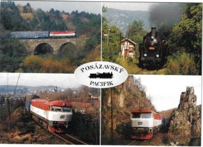 POSÁZAVSKÝ PACIFIK: ŽELEZNIČNÍ TRAŤ PRAHA – ČERČANY pohlednice