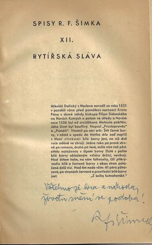 RYTÍŘSKÁ SLÁVA – detail 1