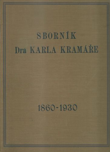 sborkra SBORNÍK Dra KARLA KRAMÁŘE