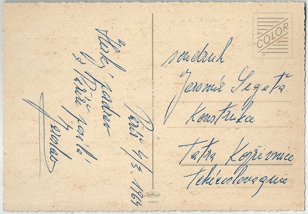 ŠIMPANZ V ZAHRADNÍKÁCH pohlednice