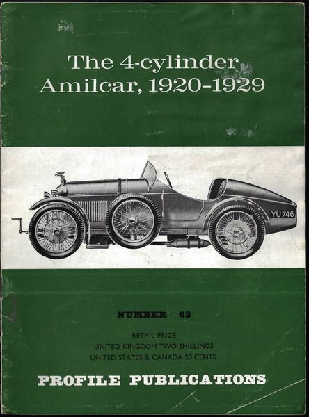 THE 4-CYLINDER AMILCAR, 1920-1929 – T. R. Nicholson