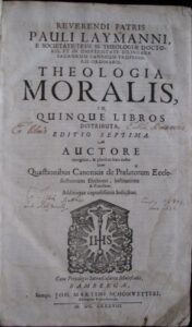 THEOLOGIA MORALIS IN QUINQUE LIBROS – detail 1