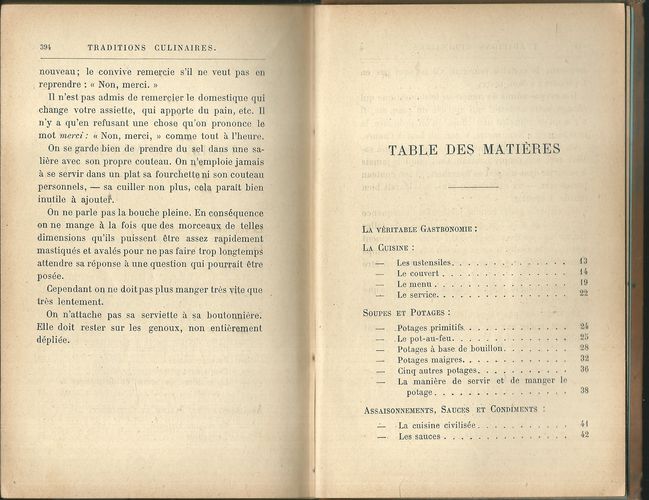 TRADITIONS CULINAIRES – detail 2