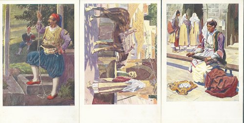 UMĚLECKÉ POHLEDNICE - NOŠNJE DUBROVAČKA OKOLICE – detail 1