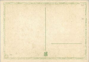 ZÁTIŠÍ S OVOCEM A KYTICÍ NA MODRÉM POZADÍ pohlednice