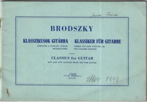 BRODSZKY FERENC – CLASSICS FOR GUITAR