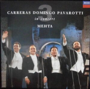 CARRERAS DOMINGO PAVAROTTI IN CONCERT MEHTA (LP)