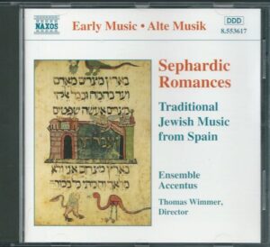 SEPHARDIC ROMANCES – TRADIDIONAL JEWISH MUSIC FROM SPAIN (CD)