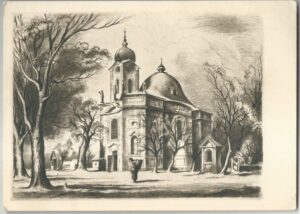 ČESKÉ BUDĚJOVICE: KOSTEL NA DOBRÉ VODĚ pohlednice