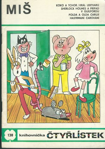 mis ČTYŘLÍSTEK – Č. 138 – MIŠ – Kresba Jaroslav Němeček