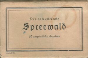DER ROMANTISCHE SPREEWALD pohlednice