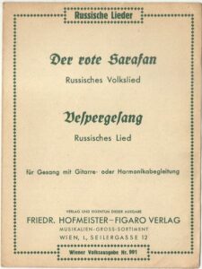 DER ROTE SARAFAN / VESPERGESANG