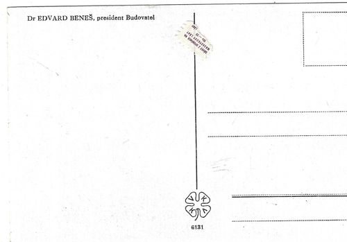 DR EDVARD BENEŠ, PRESIDENT BUDOVATEL NA KONI – detail 1