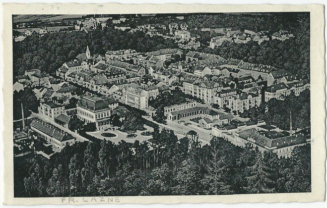 FRANTIŠKOVY LÁZNĚ – CELKOVÝ POHLED pohlednice