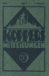 KOPPERS MITTEILUNGEN – 3/1925