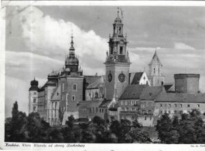 KRAKÓW – WIEŻE WAWELU OD STRONY ZACHODNIEJ pohlednice