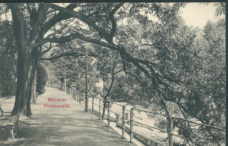 MERANER PROMENADE pohlednice