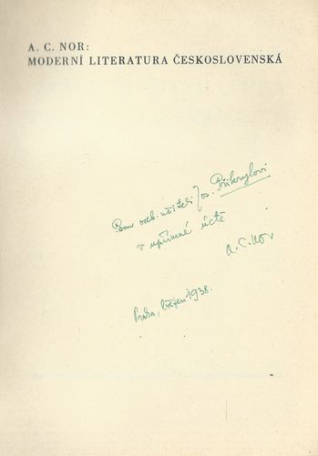 MODERNÍ LITERATURA ČESKOSLOVENSKÁ – detail 1
