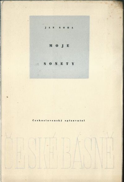 MOJE SONETY – Jan Noha