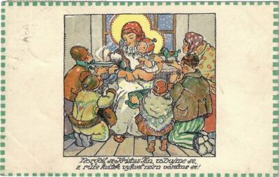 NARODIL SE KRISTUS PÁN, RADUJME SE pohlednice